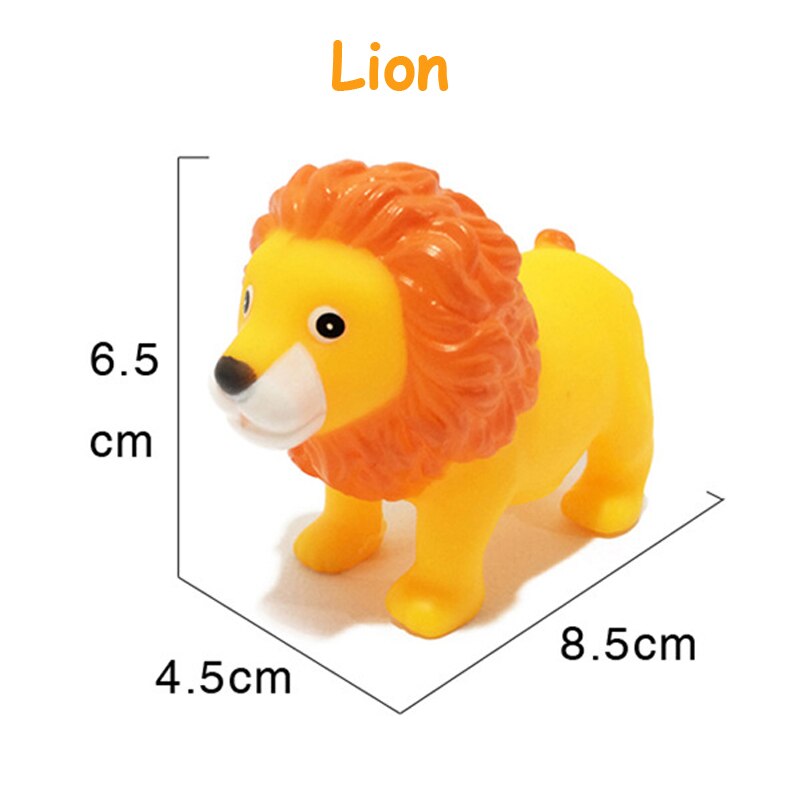 1Pcs Lovely Mixed Animals Swimming Water Toys Colorful Soft Rubber Float Squeeze Sound Squeaky Bathing Toy For Baby Bath Toys: 11