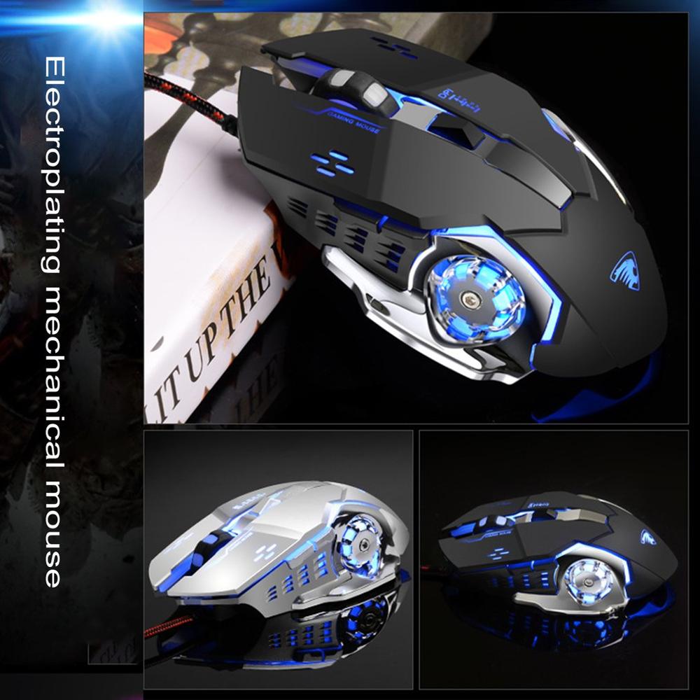 Gamer Gaming Mouse 3200DPI Adjustable Wired Optical LED Computer Mice USB Cable Silent Mouse for laptop PC