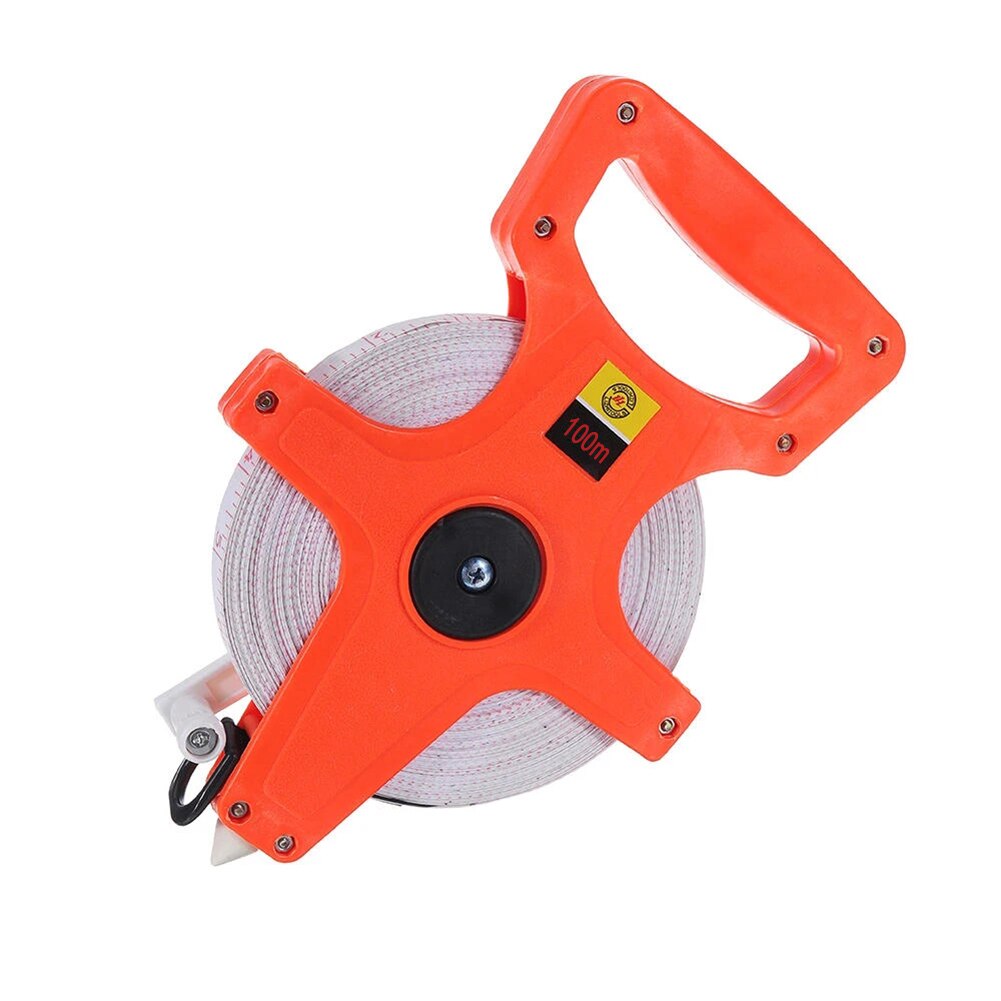 100m Retractable Fiberglass Tape Measure Open Reel Metric Scale Measuring Ruler Woodworking Gadget Depth Measurement