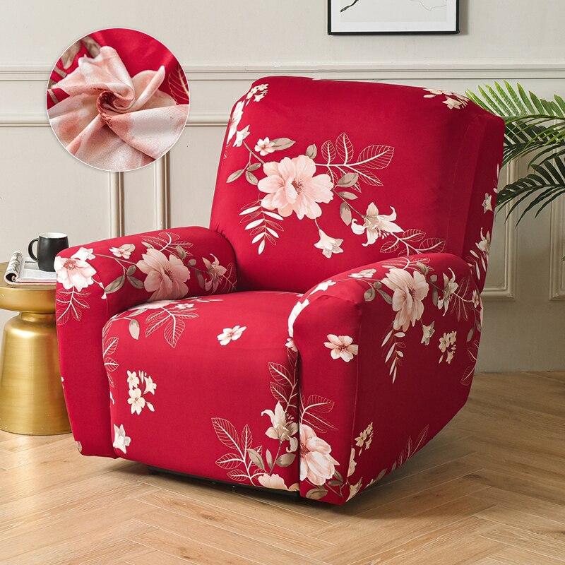 Spring Print Recliner narzuta na sofę s elastyczny fotel Lazy Boy Recliner pokrowce na krzesła antypoślizgowy rozkładany tapczan narzuta na sofę do wystroju domu: k761 / 1 Seat