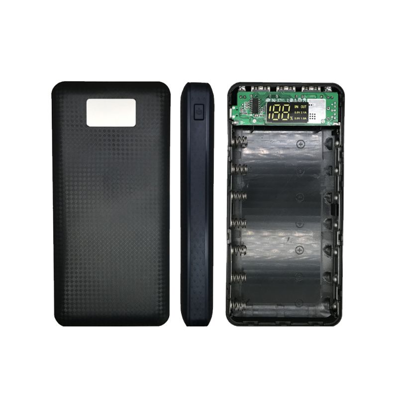 Cargador de batería de 5V y 2A, cargador de batería de pantalla LCD, carcasa para teléfono móvil, 3 USB, 7x18650