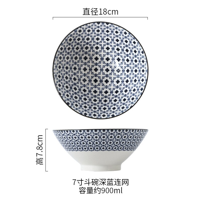 Salade Soep Ramen Kom, 32 Oz Stapelbaar Ronde Fijn Porselein Granen Pasta Serveerschaal, grote Capaciteit Microwavable Keramische Bowls: L