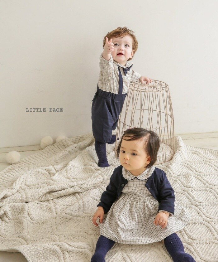 Partnerlook für babys: strampler für neugeborene (jungen), einteiler für kleinkinder (mädchen), Baby-Gesamt Ich bin spanischen oder koreanischen stil