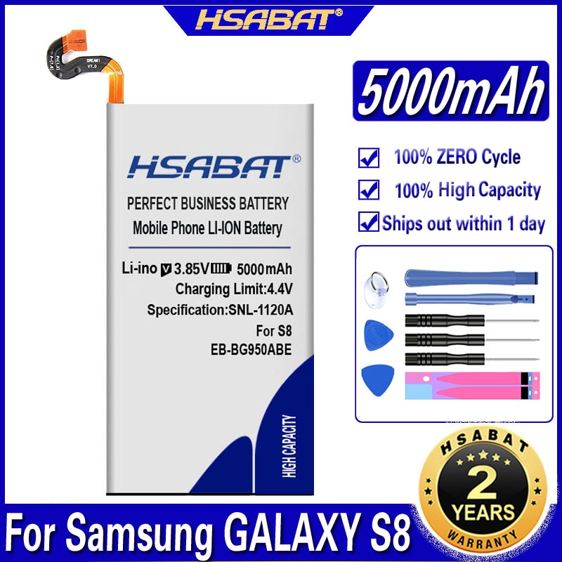 Hsabat 5000Mah EB-BG950ABE Batterij Voor Samsung Galaxy S8 G9508 G9500 G950U SM-G9508 SM-G G Project Droom G950A G950T G950 g950F