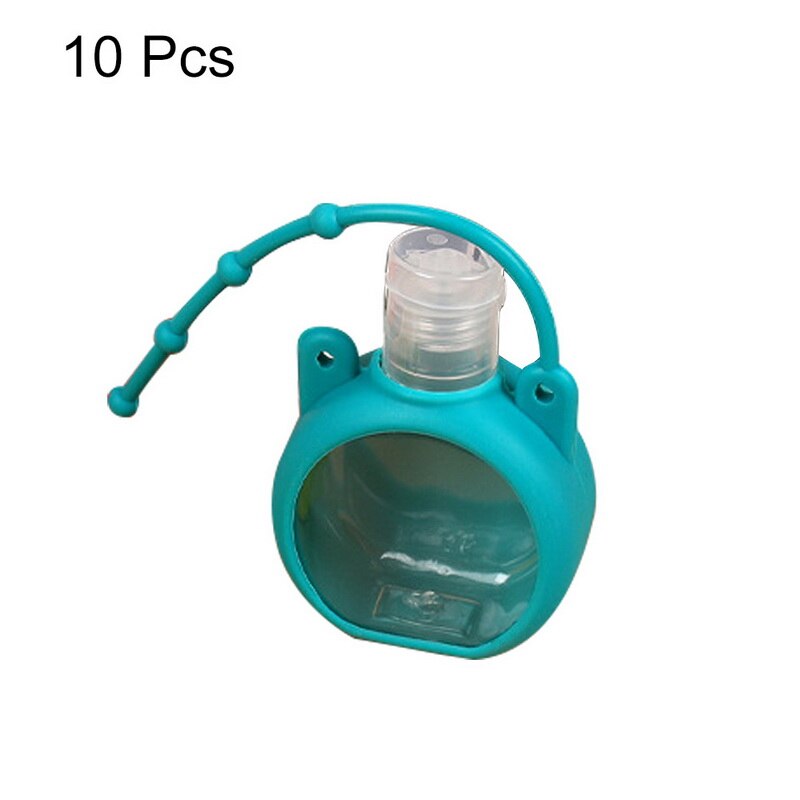 30ml Portable Empty Bottle Hand Sanitizer Bottle with Detachable Silicone Protective Case Liquid Soap Container