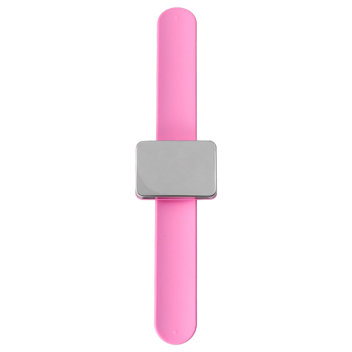 Magnetisk bobbie pin armbånd silikone frisør slap armbånd hårspænder holder armbånd: Lyserød