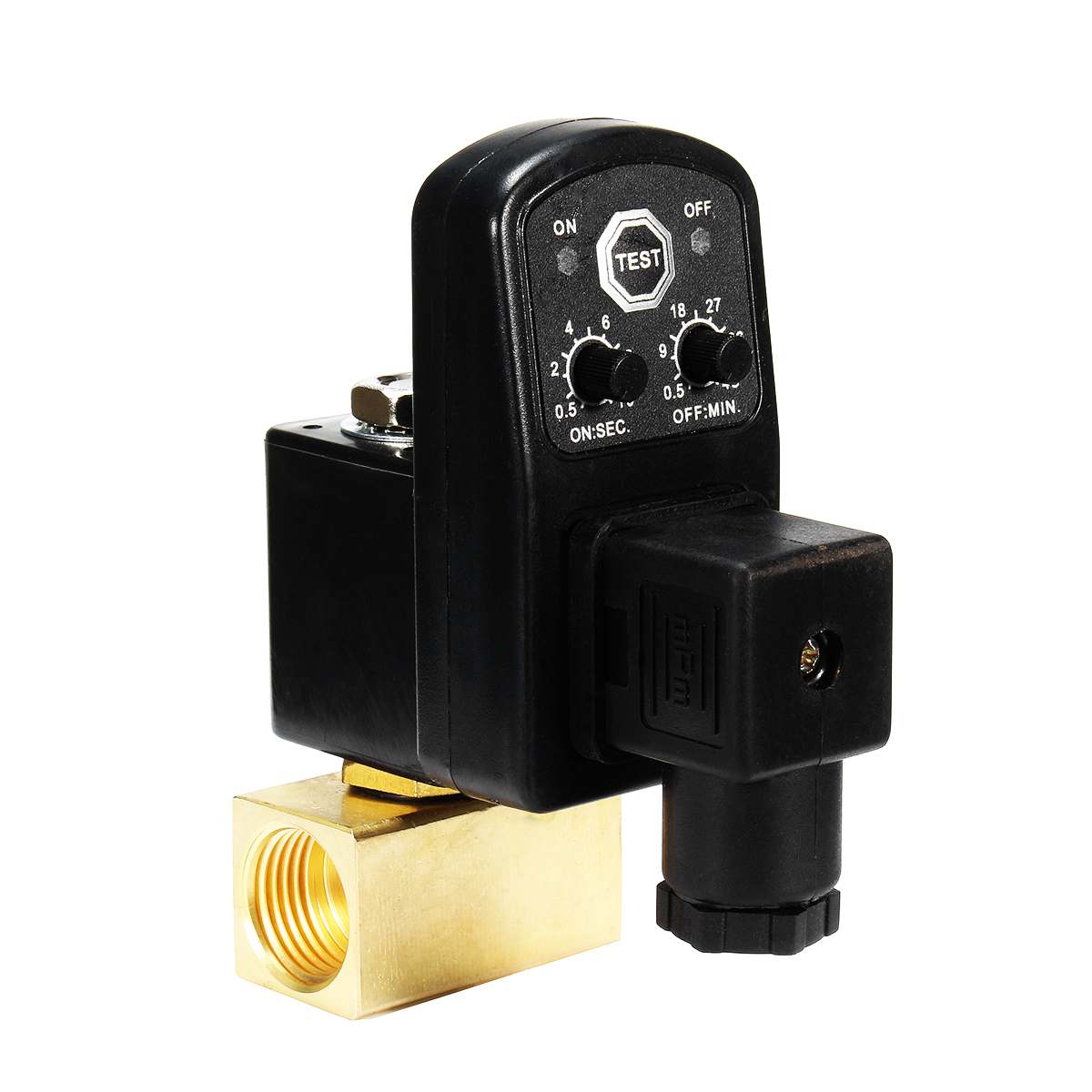 AC110V 1/2inch Electronic Timed Drain Valve Two-way Direct-acting Valve Air Compressor Condensate Automatic Drain Valve