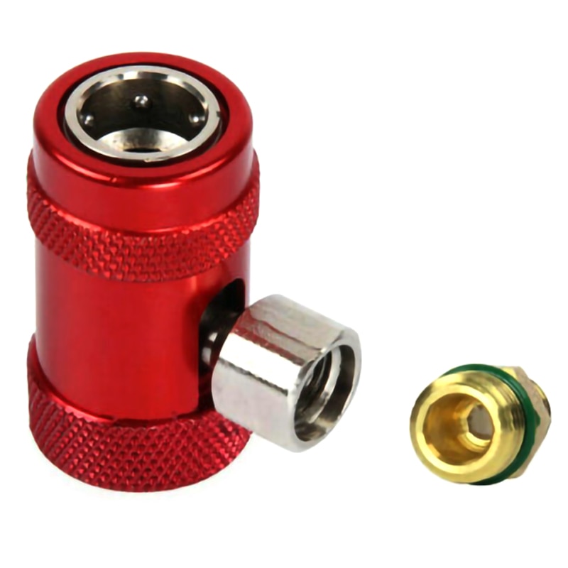 R1234yf refrigerant High Low Quick Coupler Connector Adapter air conditioning fluoride adding Adapters Adjustable Metal Adapters