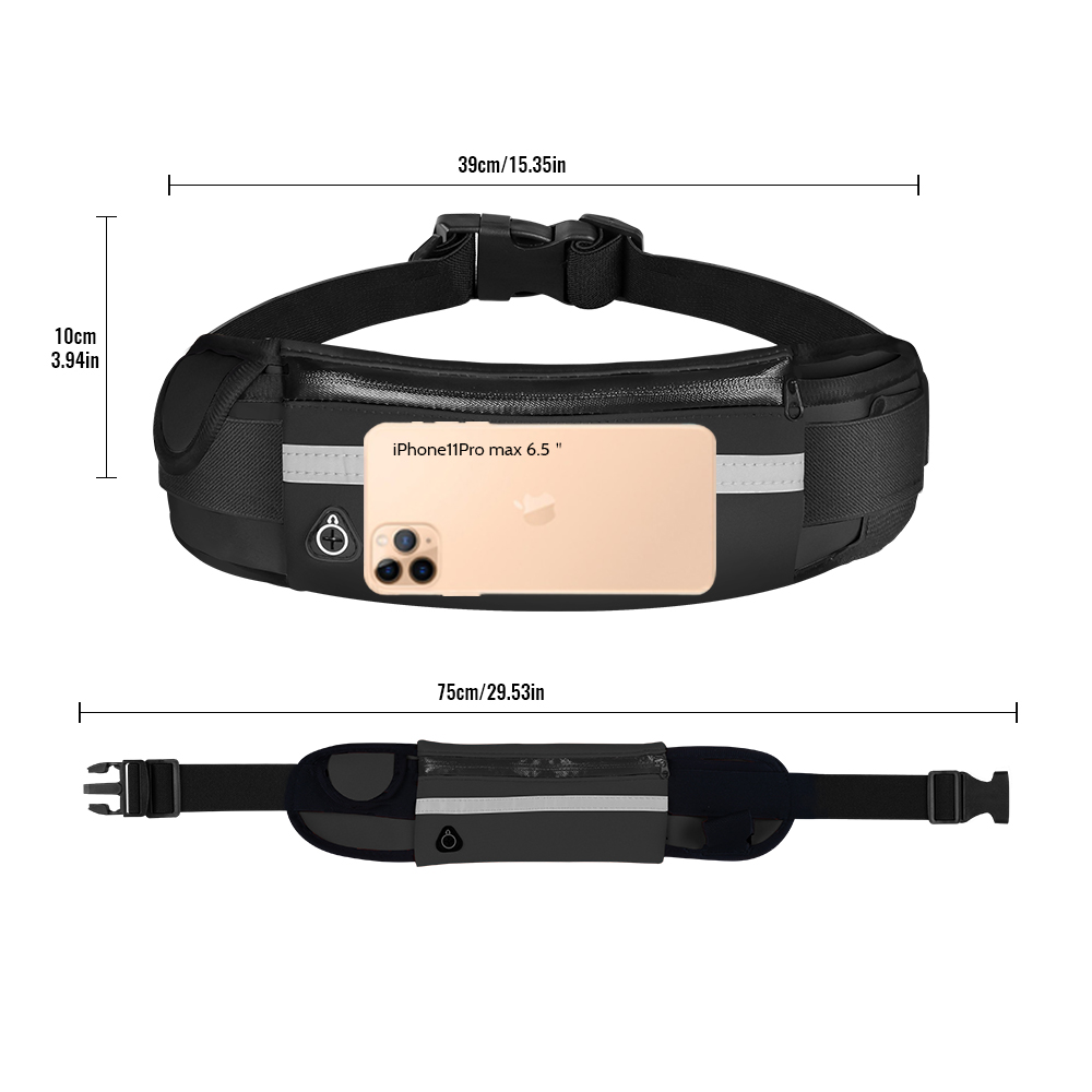 Buylor Sport Taille Verpakking Vrouwen Mannen Running Belt Heuptas Waterdicht Fanny Pack Portemonnee Mannen Pouch Riem Draagbare Telefoon Houder gym