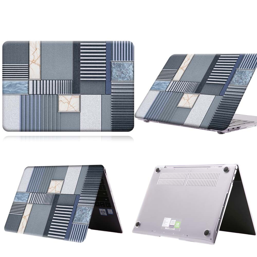 Blue Grey Pattern Anti-slip Laptop Case For MateBook 13/13 AMD Ryzen/14/D14/D15/X /X Pro/Pro 16.1/Honor MagicBook 14/15