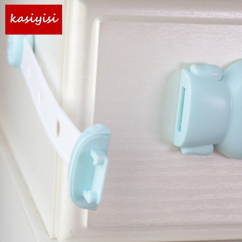 10 st/lot babysäkerhet plastskåp lås lådlås barn multipla använd säkerhetslås skydda lås: Blå