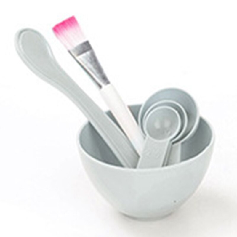 Bol para máscara Facial de belleza DIY, herramienta de maquillaje con pincel, varita de espátula para mezclar, cuchara medidora, 4 en 1: BL