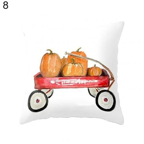 18 inch aquarel halloween thanksgiving kerst pompoen kussenhoes decoraties voor thuis kussensloop bed bank decoratie