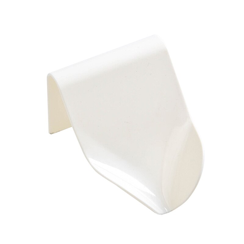 Porte-savon mural auto-adhésif douche porte-savon Drain pour salle de bain évier de cuisine: White
