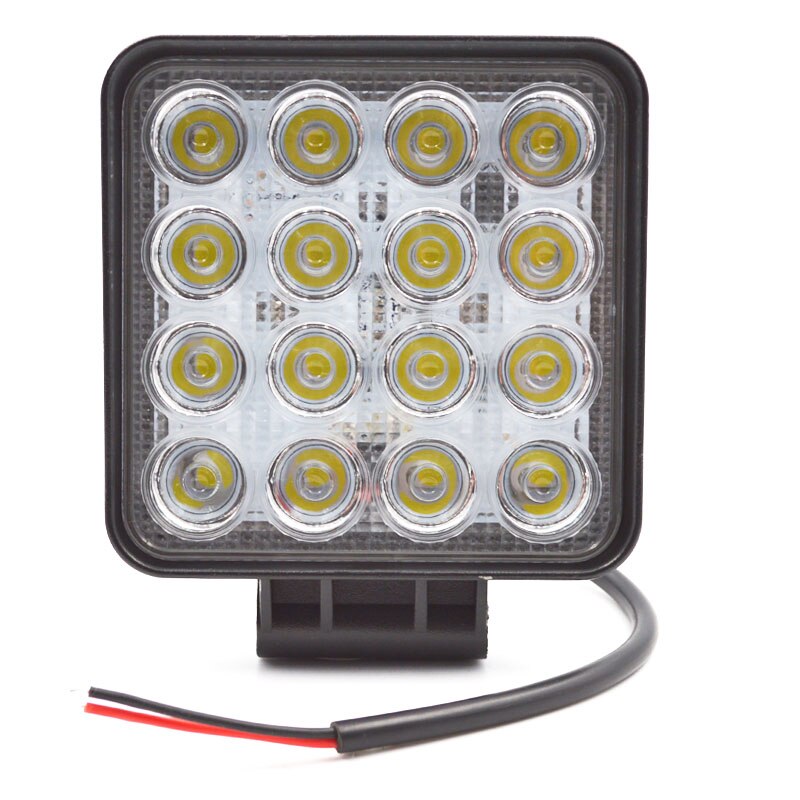 2x 4 inch auto 48w led werklamp 12v led tractor werklampen led rijlicht off-road 4 x 4 mistlamp 48w led werklamp spot flood: Vloedbalk