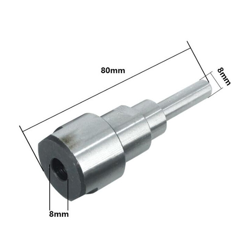 8mm 12mm 1/2 " 1/4 " skaftfreserforlengelsesstang graver maskin freser bitholder adapter trebearbeidingsverktøy: 8mm skaft