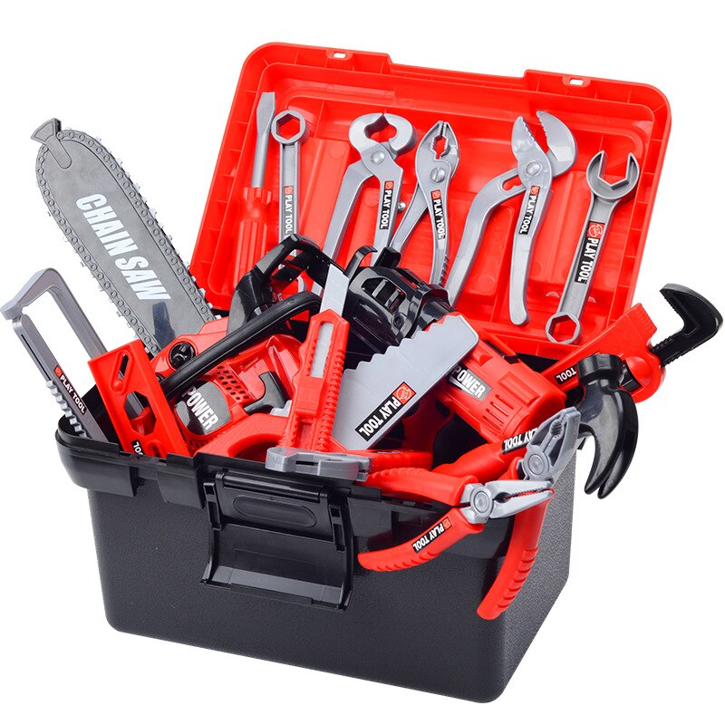 Coffret d&#39;outils de réparation pour enfants, maison de jeu, jouet, perceuse électrique, scie à écrou, outil de Simulation, Puzzle pour garçon