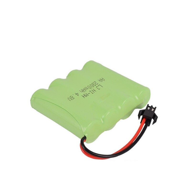 1PCS AA 4.8V 2800mah Li-Batterie RC Prise JST-2P & 1PCS Ligne de Charge USB Piles Rechargeables pour Jouets électriques télécommandés Excavatrices