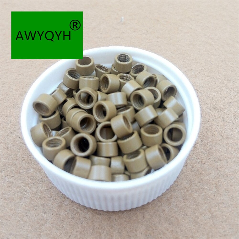 Hair Extension aluminium Micro links Rings Beads Links with Screws thread