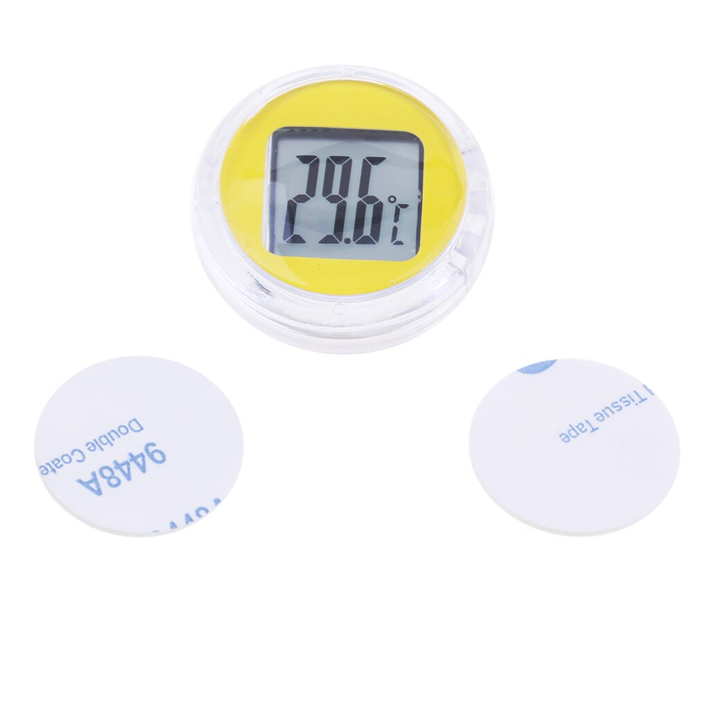 Jauge de température électronique | Pour moto, thermomètre électronique, Mini thermomètre numérique: YELLOW