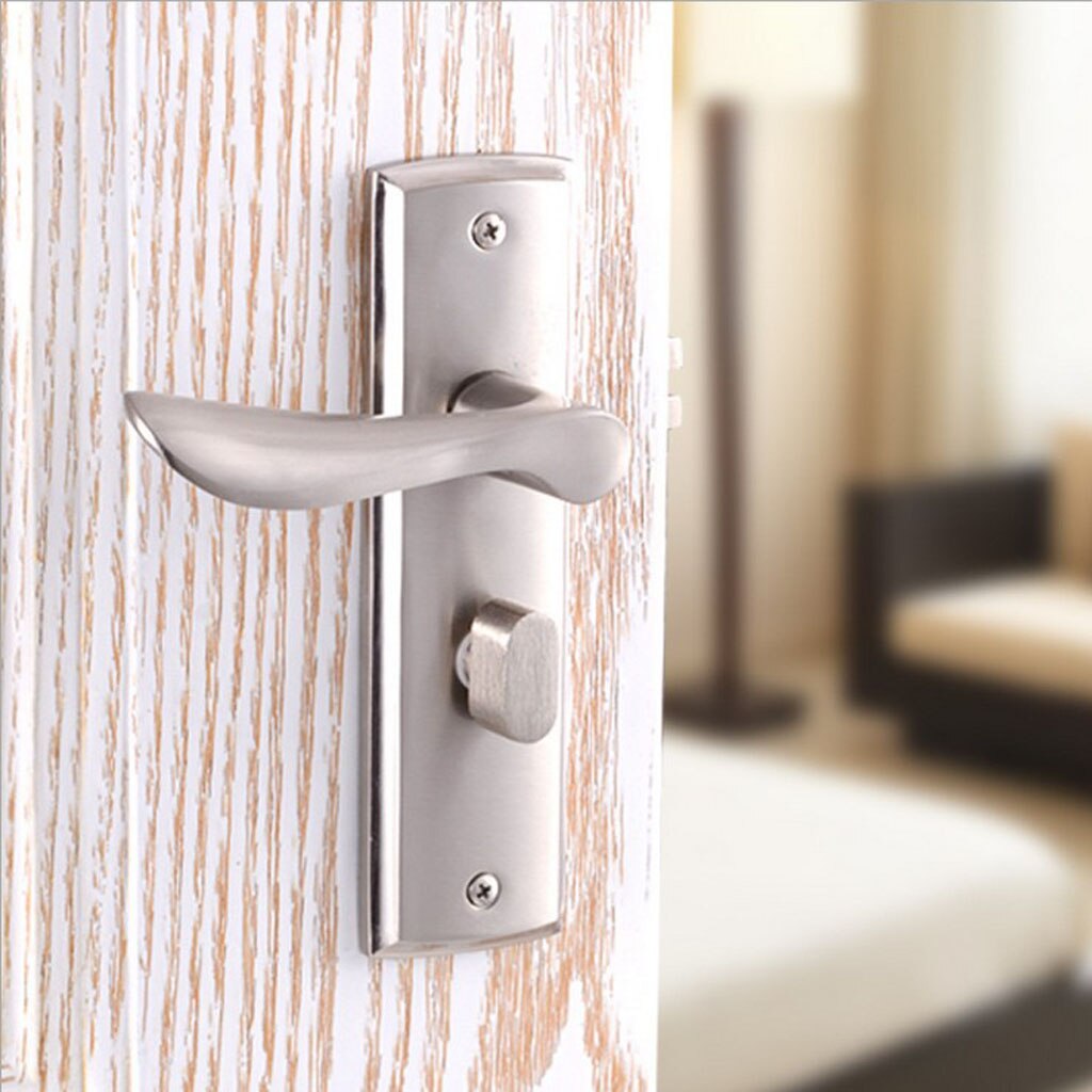 Aluminum Alloy Door Handle Lock Home Entry Security Door Lockset for Bedroom Bathroom Latch 3 Keys #1