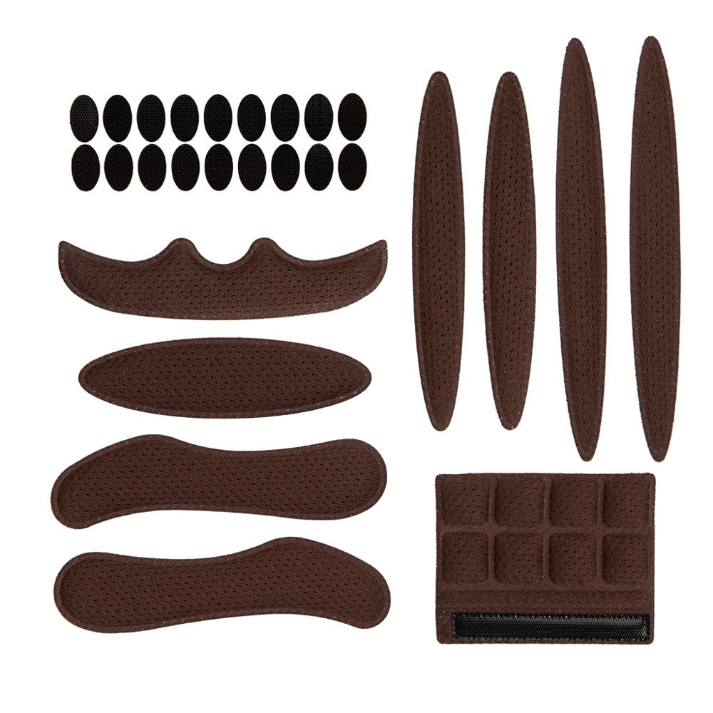 Helm Padding Kit 27Pcs Fiets Vervanging Universele Foam Pads Set Voor Bike Motorcycle Fietshelm: Brown