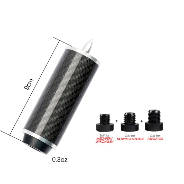 Billiards Carbon Fiber Extension for Mezz Predator Mit FURY KONLLEN HOW PERI Jflowers Cue Extension Billiard Accessories: C