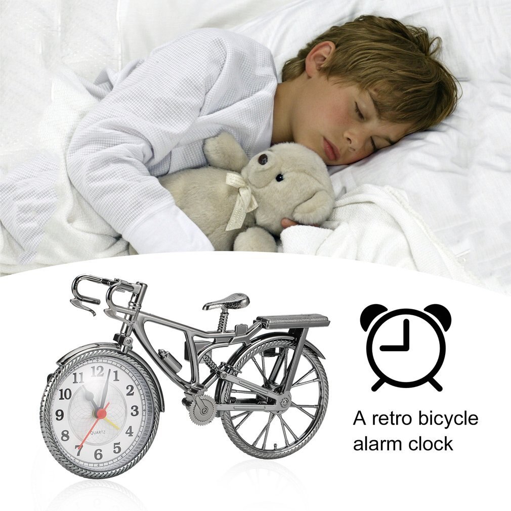1Pcs Retro bicycle Alarm Clock Cool Style Clock Personality NZ-035 22*6*13cm