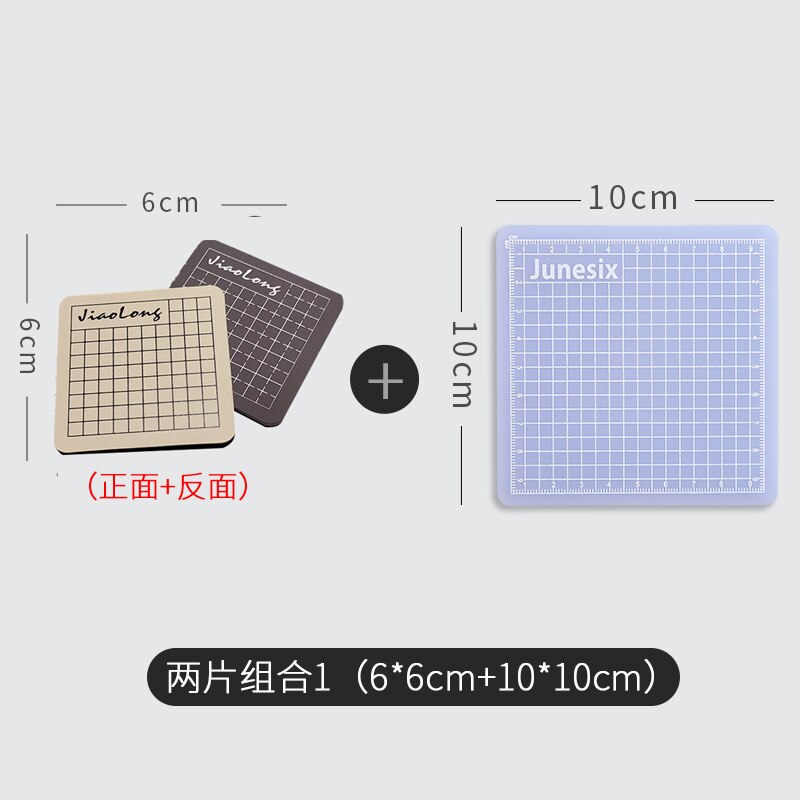 Doorschijnende Snijden Pads Handbook Sticker Rubber Stempel Pads Snijplanken Duurzaam Diy Pvc Snijden Matten Graveren Pen Mes: 2pcs