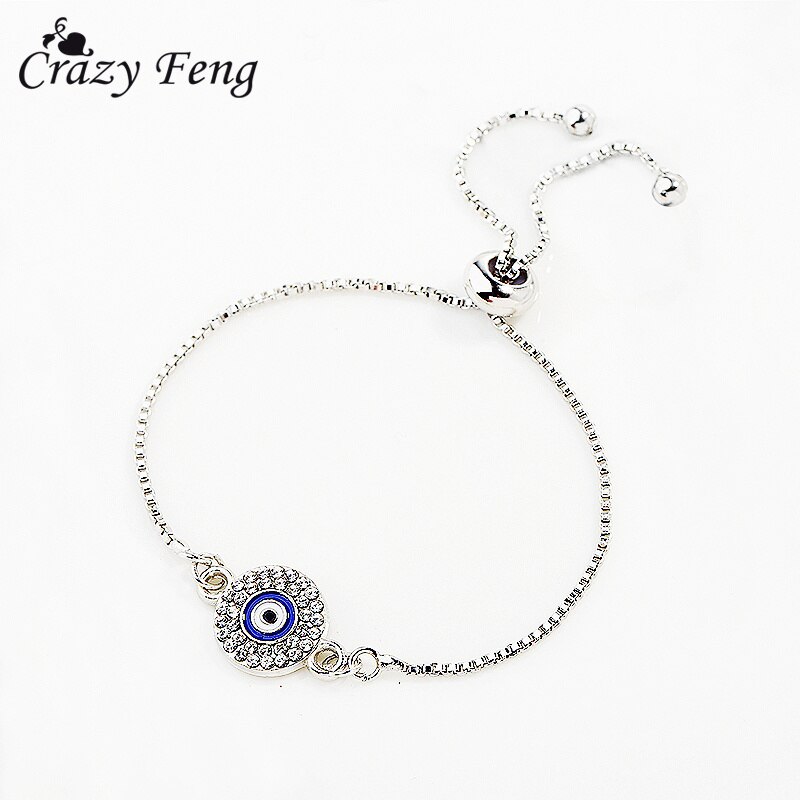 Arabisch Charm Armband Voor Vrouwen Verklaring Sieraden Lucky Evil Eye Kralen Ketting Hamsa Rhinestone Armband Minnaar