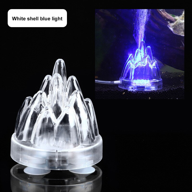 Akwarium wulkan lampa z efektem bąbelków LED kolorowe kreatywne nocne światło do akwarium Oxygen Fit europejska amerykańska standardowa dekoracja podwodna: EU plug 12