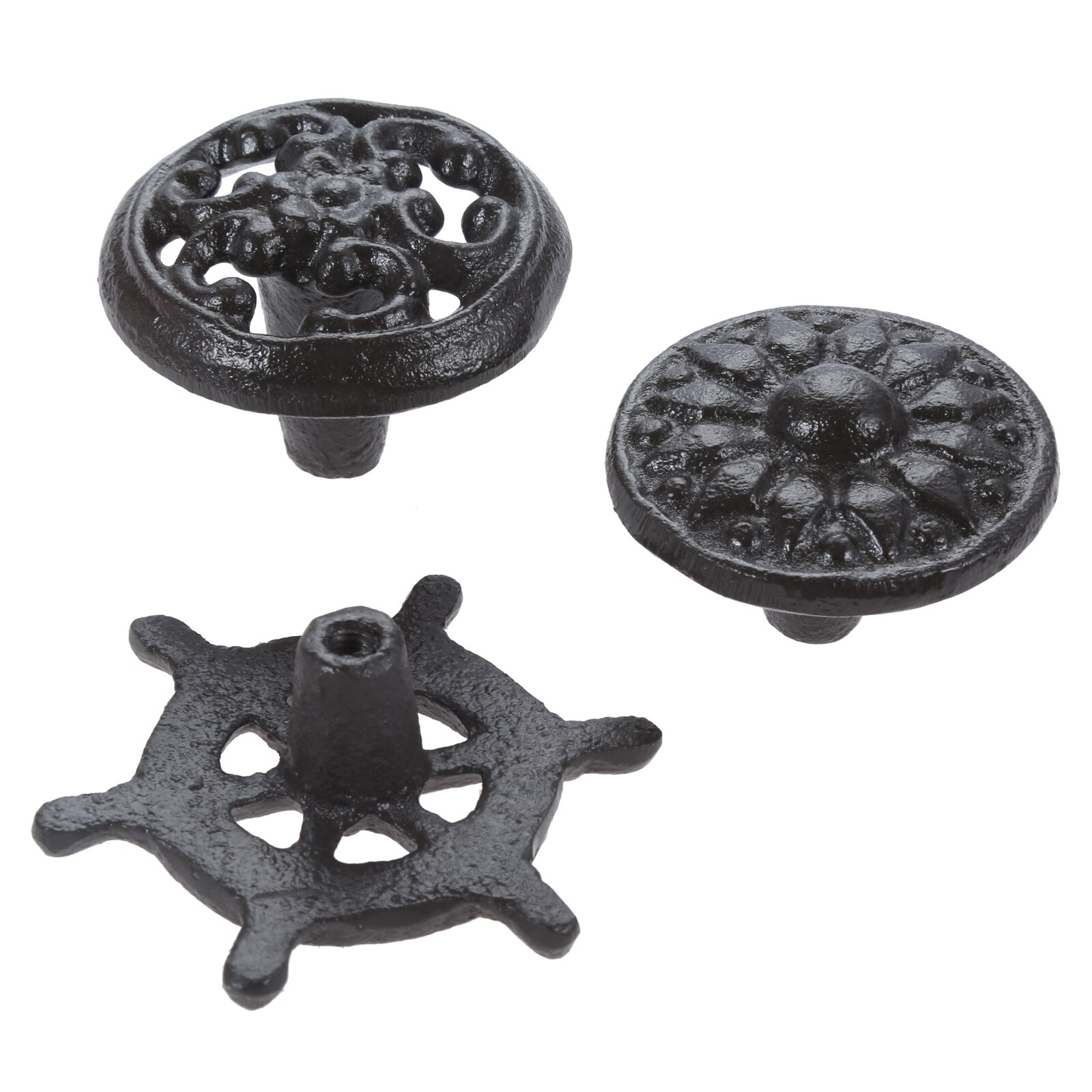 Strand Thema Pull Oceaan Stijl Handvat Walvis/Sea Turtle/Seahorse/Wiel/Bloem/Hollow Ronde Knop W/Schroef Ijzer Badkamer Meubels