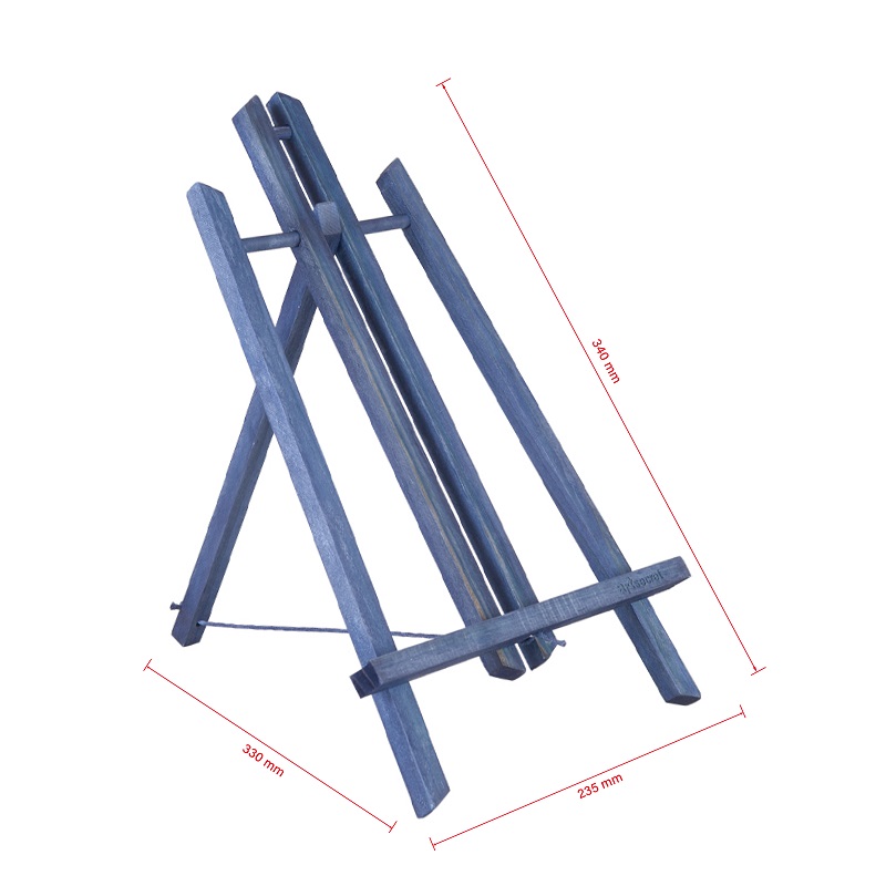 Wood Easel Exhibition Display Shelf Holder Studio Painting Stand Table Easel for Painting Craft Art Supplies: SWE140 BLUE