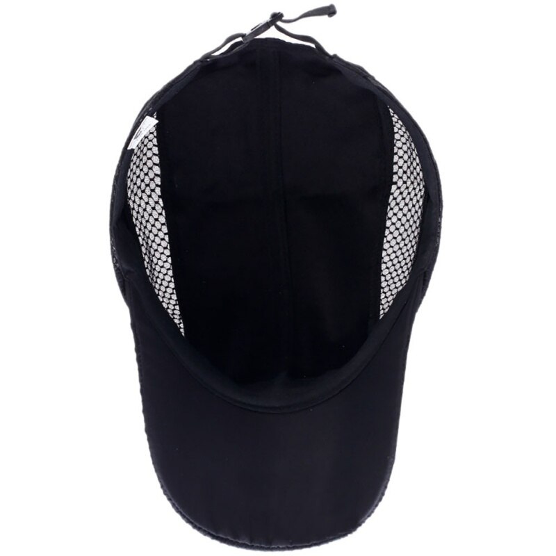 Mesh Cap Men Women Letter Embroidery Cotton Quick-Dry Sunscreen Anti-UV Adjustable Hats Outdoor Fishing Sportswear Accessories