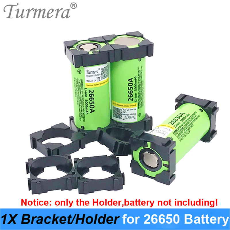 Turmera 26650 1x Lithium Batterij Triple Holder Beugel Voor Diy Batterij Voor 26650 Batterij Gebruik 10 stuks/partij