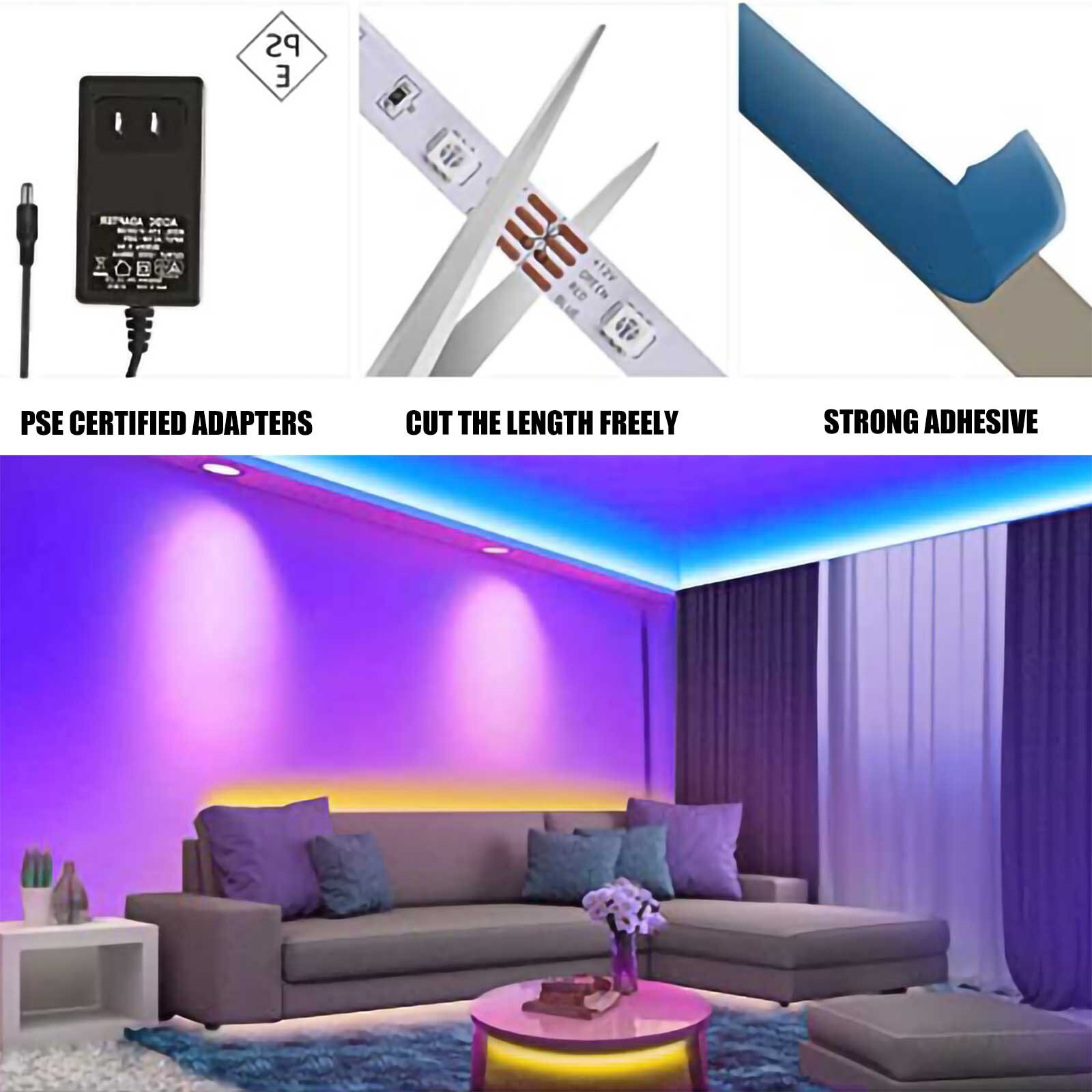 Led Bluetooth Light Belt Set 40-key Bluetooth Light Belt Set Rgb Light Belt Remote Control Flexible Waterproof Tape Dio #YG