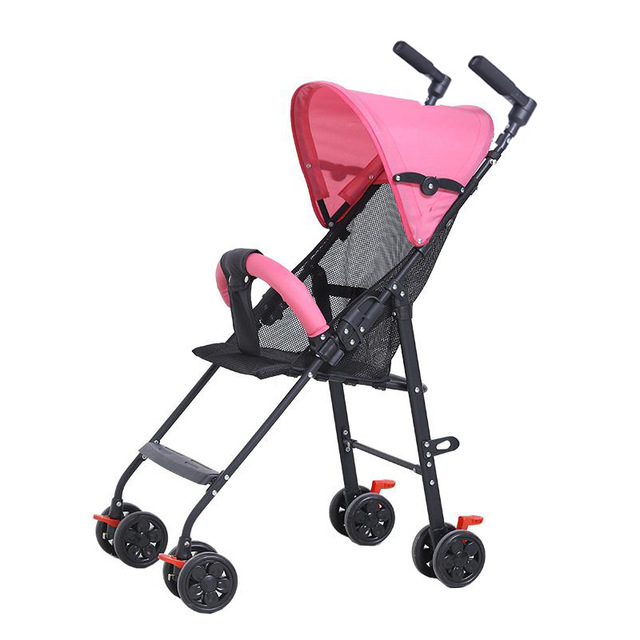 Cochecito de bebé ultraligero y portatil para niños pequeños con bolsillo plegable puede sentarse y poner un solo botón bebé carro: S6