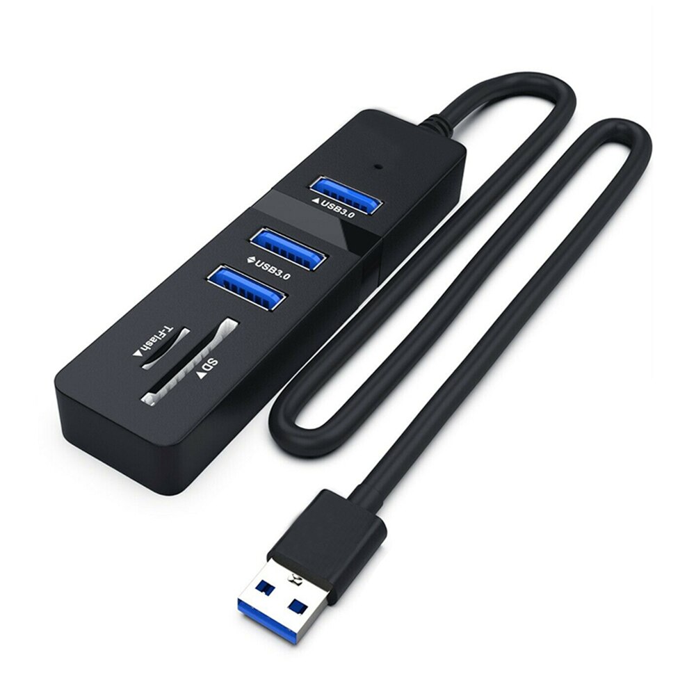 Bus-Powered Usb 3.0 3-Poort Aluminium Hub Met Sd/Tf Card Reader Combo Voor Imac M acbook Air, ma Cbook Pro, M Acbook M Ac Mini Stuks