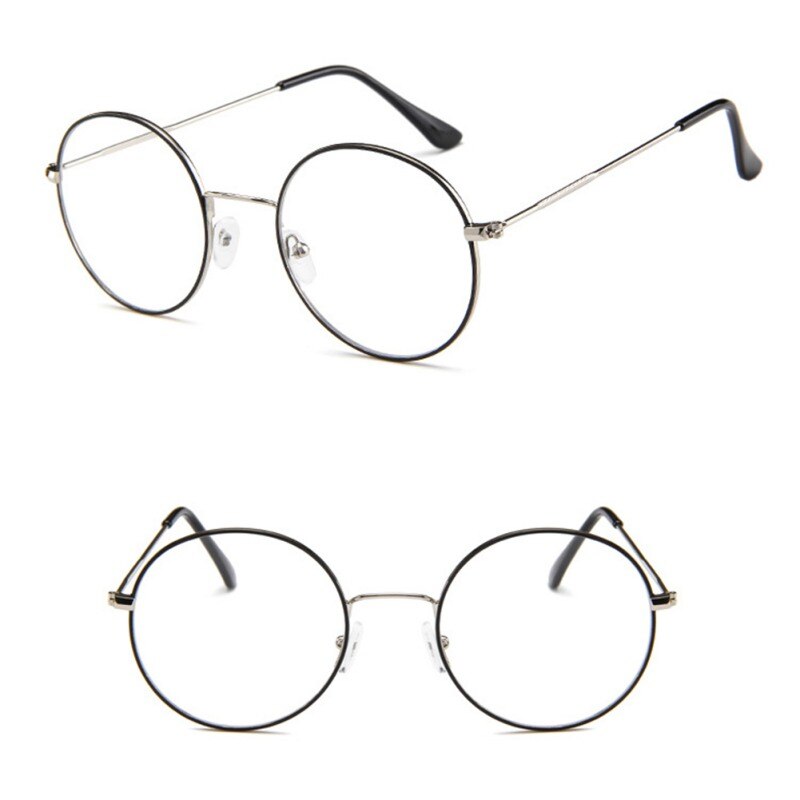 Rustige stijl unisex koreaanse stijl ronde montuur heldere lenzen bril leesbril optische bril: D