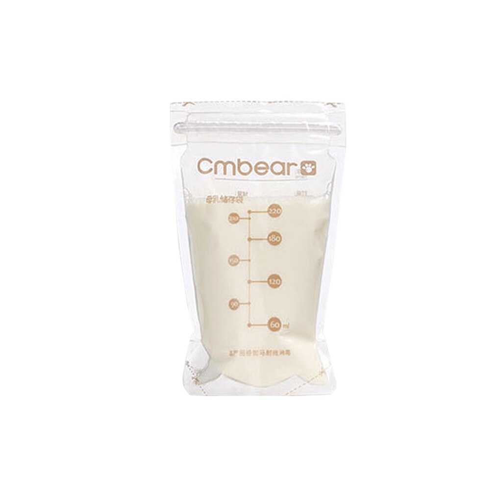 Lot de 30 sacs de congélation pour lait maternel de 220ml sans BPA, sachets de stockage pour aliments de bébé