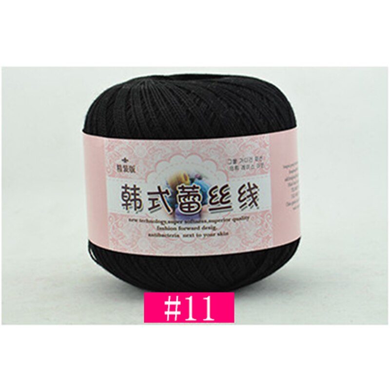 50g/ball Worsted 2 ply Middle Thin 0.8mm Lace Cott... – Grandado