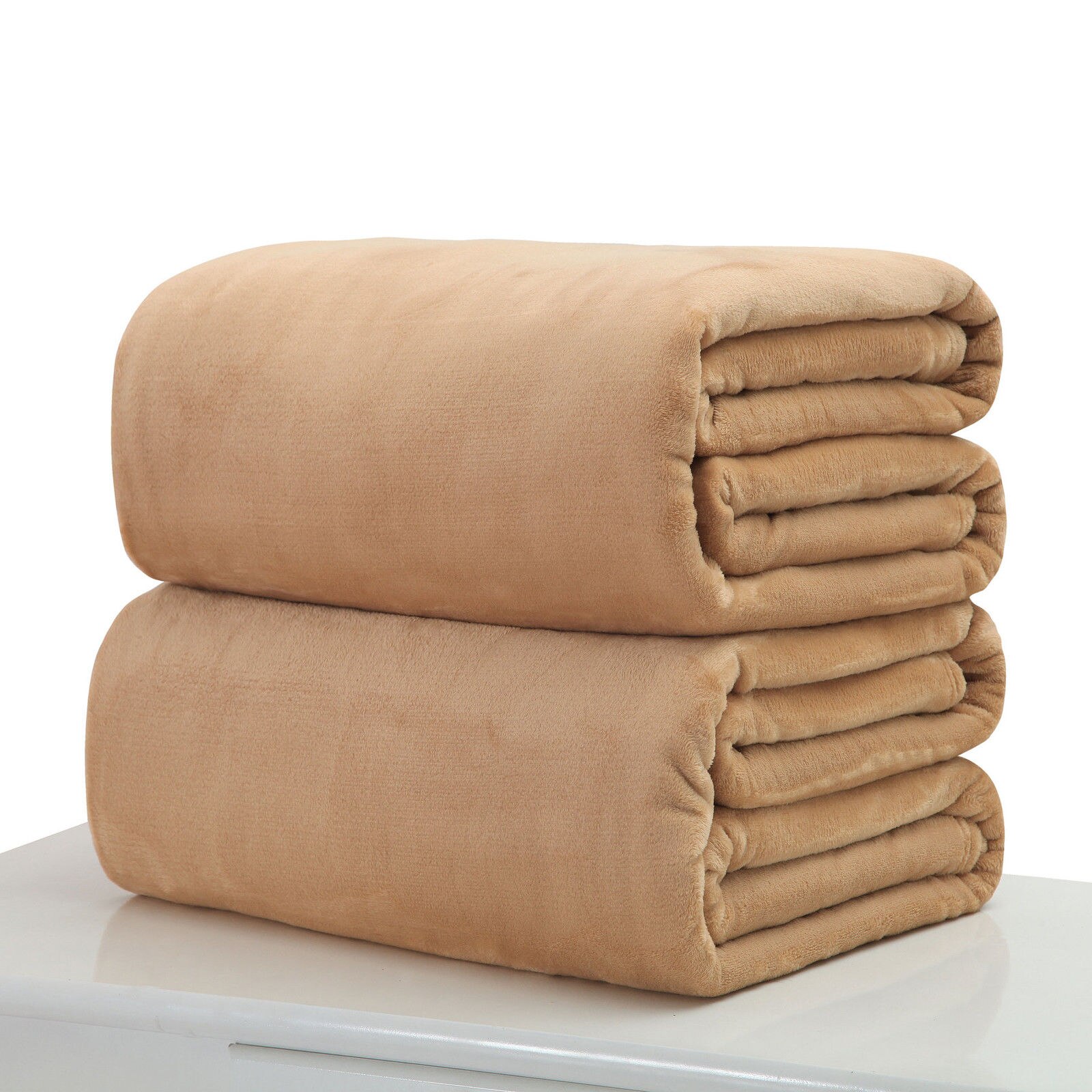 Micro couverture polaire en peluche | Couleur unie Super chaude, 50cm * 70cm, tapis jeté pour canapé, literie bureau, couverture polaire pour animal de compagnie, directe: Khaki