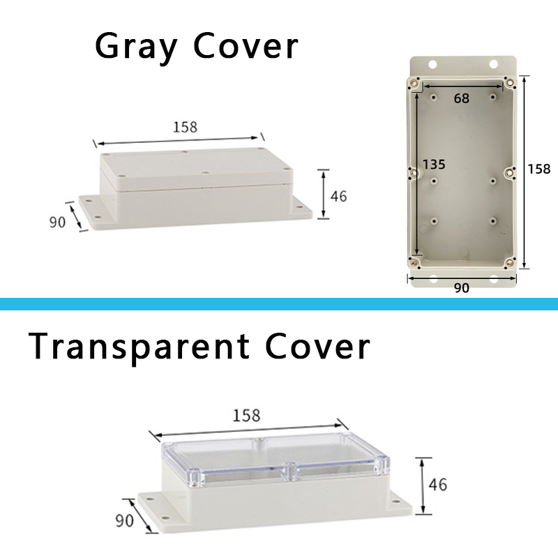 IP67 Waterproof Junction Box F Series Plastic Outdoor ABS Sealed Wiring Junction Enclosure for Electrical Instrument Project: 3XL / WHITE