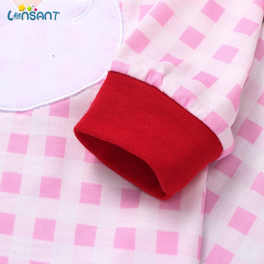 LONSANT Del Fumetto Per Bambini Pigiama Set Ragazzi Degli Indumenti Da Notte del Vestito di Autunno Delle Ragazze Pigiami A Maniche Lunghe Tops + Pants 2pcs Dei Vestiti Dei Bambini n30