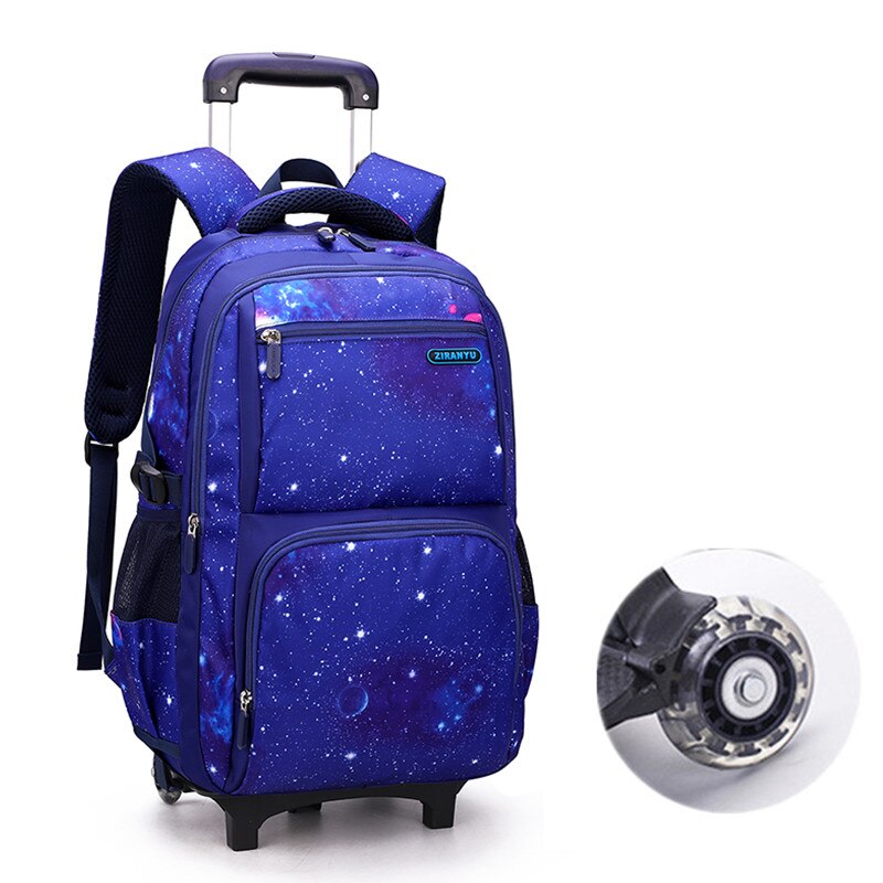 Nuovo zaino da viaggio con ruote a 2 ruote zaino per Trolley da scuola per ragazzi zaino da viaggio per bambini su ruote zaini per scuola bambino