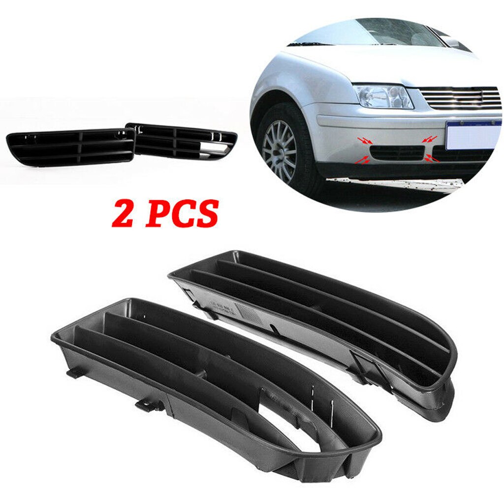 2x FRONT BUMPER LOWER SIDE VENTS GRILLE FOR MK4 JETTA 1995-2005