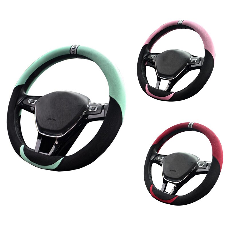 Universal bil rat ventilation 38cm dæksel sport styling 15 tommer skridsikker bil ratt dæksler
