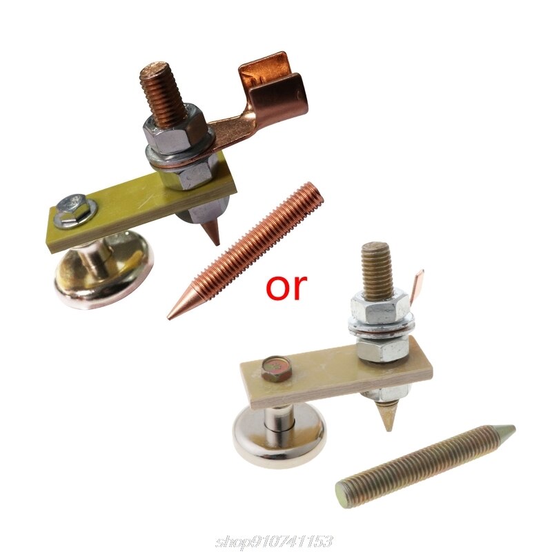 Strong Magnetic Ground Clamp Connector with Conductive Rod Stud for Welding Machine Auto Bodywork Repair Tools N04 20