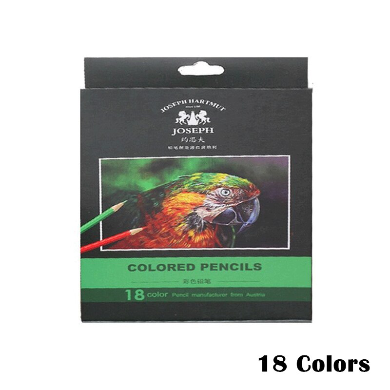 12/18/24/36/48/72 WaterColor Pencils Set Wood Colored Pencil Set Painting for kids Art School Supplies: 18 Colors