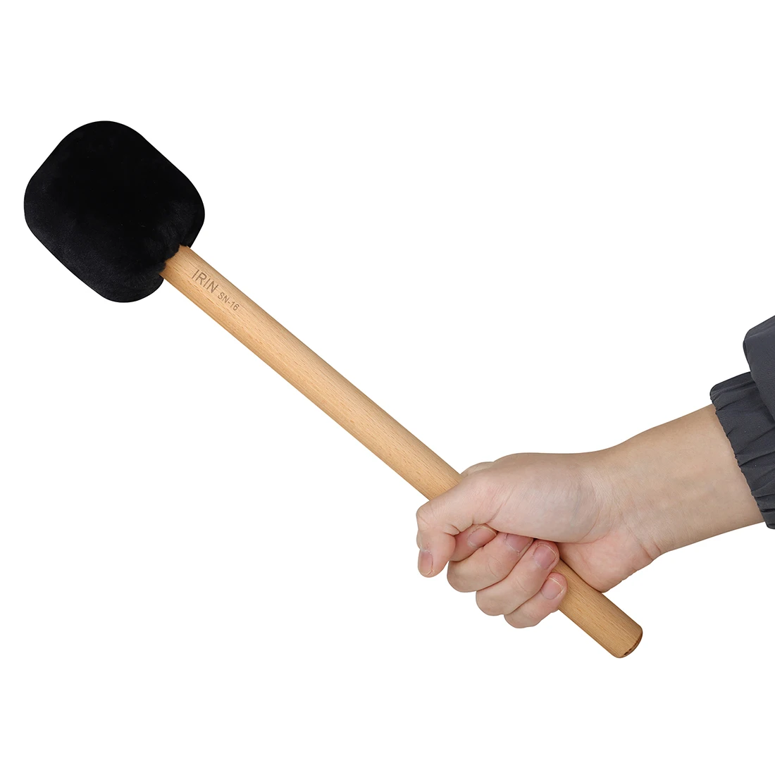  Mazo de tambor grande IRIN, mazo de cuenco para cantar, mazo de Gong, mazo de haya para cuenco para cantar, palo de Gongo, piezas de instrumentos de percusión